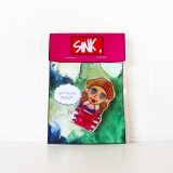 おさげの女の子ブローチ＊