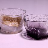 「square」×「two-tone」銀箔 酒盃