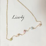 大人可愛いくねくねネックレス★水晶☆天然石