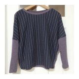 リネンボーダー カットソー POTAREA  sold out