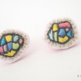 #イロカラ刺繍ピアス ISP006