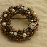 le bouquet ～sumire～ circle  brooch