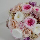 シックピンクのオールドローズブーケ