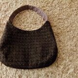 イタリアンラメツイードのバッグ　"chocolatier"