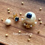 夜空-yorusora- アシンメトリーピアス（チタン製ピアス）