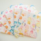 ぽち袋　いろとりどりの花びら