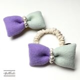 B086_2　マカロンシングルリボン／バレッタ