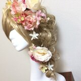 バラとジャスミンのヘッドドレス 全8パーツ