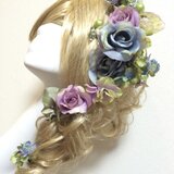 パープルとブルーのヘッドドレス 全15パーツ