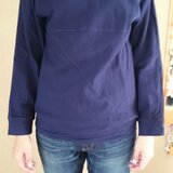 スウェット風 ダブルガーゼプルオーバー