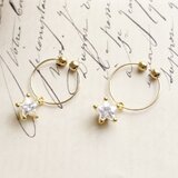 ジルコニア星のノンホールピアス