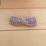 yuco様オーダー品 リボンバレッタ シャビーピンク