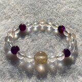 ルチルクォーツ・アメジスト ブレスレット