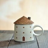 家のカップ（レンガ）の画像