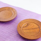 ケヤキ丸皿　２枚セット