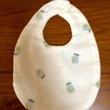 ベビースタイ（お花ホワイト）