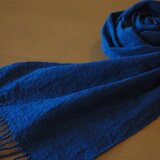 経緯手紡ぎ和綿マフラー（はけ目） ✳︎店舗にて販売終了致しました
