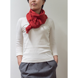 薄手マフラー赤（ストライプ）