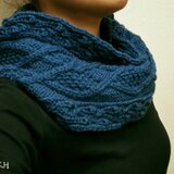 アラン模様ニットスヌード