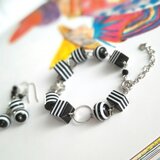 Hannah ボーダービーズブレスレット【Linaria by ESMÉ】