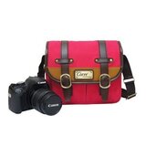 カメラバッグとしても使用可能！丈夫でかわいいショルダーポーチ（ピンク）