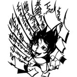 メッセージ切り絵 〜活字中毒〜