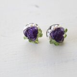 ローズアメジストのピアス