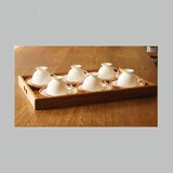 ティータイムに大活躍　楢の木のトレイ（M）