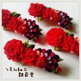 バラのバレッタ