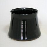 黒釉　フジツボ形植木鉢