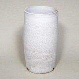 白マット　筒長植木鉢