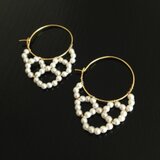 パールビーズのピアス