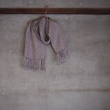 手織り/silkmuffler, 白銀-lame PLAIN (+orimi)