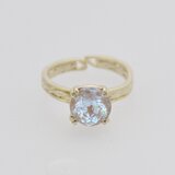 PRICE DOWN ヴィンテージサフィレットリング　ラウンドカット　ゴールド