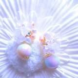 crystal-flower　イヤリング（ピアスに変更可）
