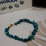 天然さざれトルコ石ブレスレット