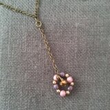 まあるいネックレス(ピンク)