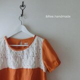 ☆フレンチリネン＆レースのブラウス