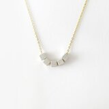 マットシルバーメタルネックレス No.702