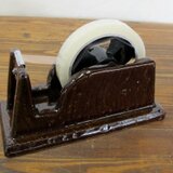 陶器製 テープディスペンサー（飴釉）