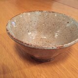赤土に土灰釉のお茶わん