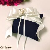 ホワイトパールのリングピロー