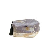 和柄ポーチ (紫と白）