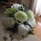 ウエディングブーケ ♡ 清楚な白グリーン