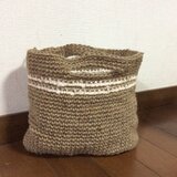 麻ひもかごバック