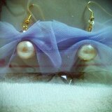 コットンパール　ﾁｭｰﾙピアス☆