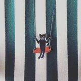 くろねこブランコネックレス