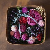 自家製ドライフラワーのリングピロー　ｎ