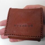 手のひらサイズのコインケース　名前刻印可能