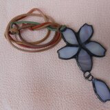 ステンドグラス　ネックレス　さくら